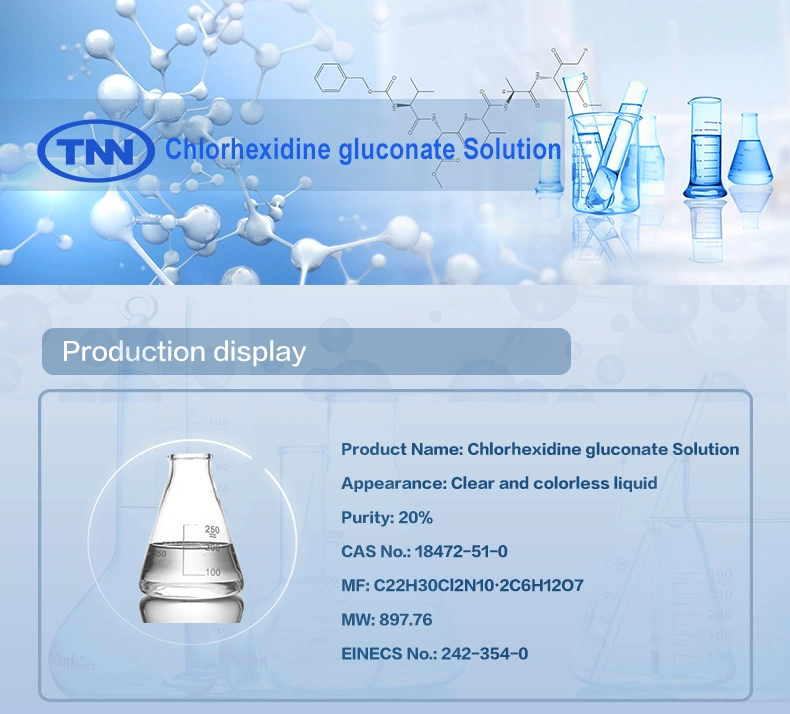 Factory Supply Pharmaceutical Ingredient Cp2015 Chlorhexidine Gluconate